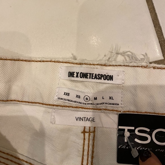 One Teaspoon Vintage Western Fringe Bandits Denim - Picture 4 of 5